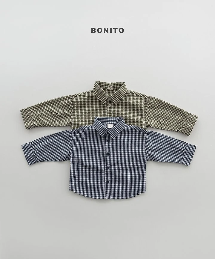 Bonito - Korean Children Fashion - #designkidswear - Check Shirt