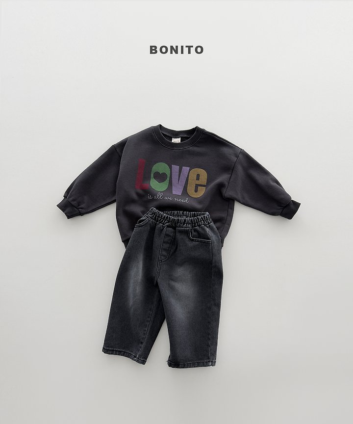 Bonito - Korean Children Fashion - #designkidswear - Love Sweatshirt - 8