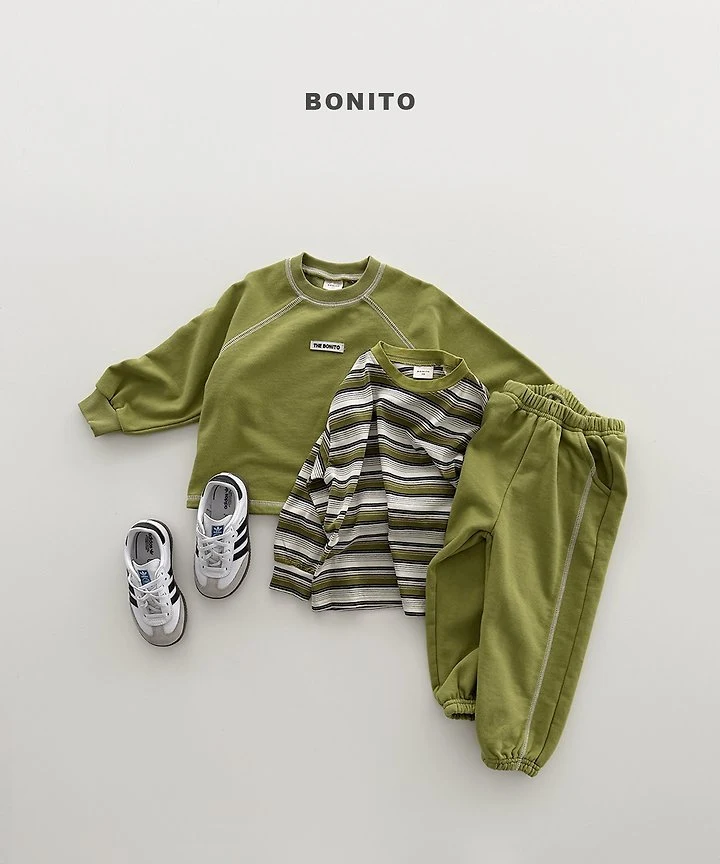 Bonito - Korean Children Fashion - #designkidswear - Track Stripe Ribbed Tee - 10