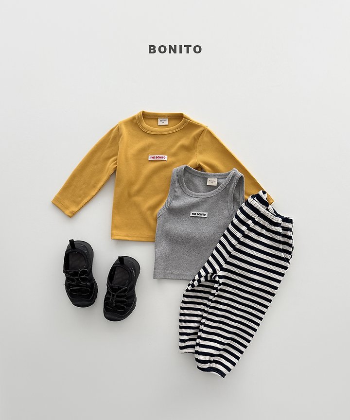 Bonito - Korean Children Fashion - #designkidswear - Waffle Stripe Jogger Pants - 3