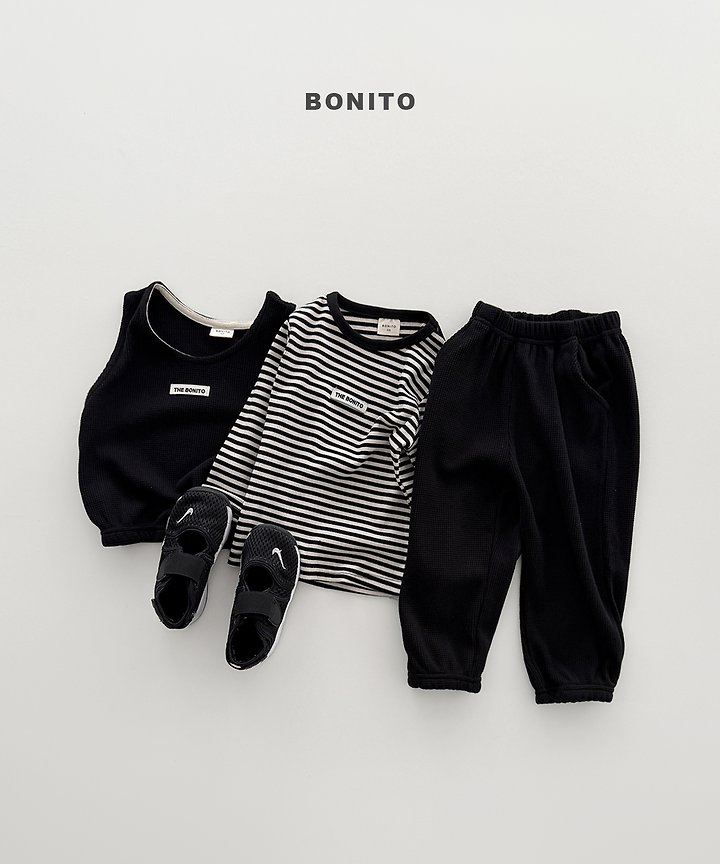 Bonito - Korean Children Fashion - #designkidswear - Mini Waffle Vest Set - 12