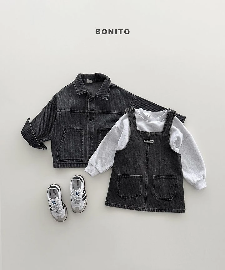 Bonito - Korean Children Fashion - #discoveringself - Denim One-piece - 12