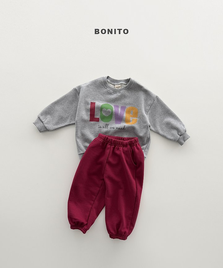 Bonito - Korean Children Fashion - #discoveringself - Love Sweatshirt - 9