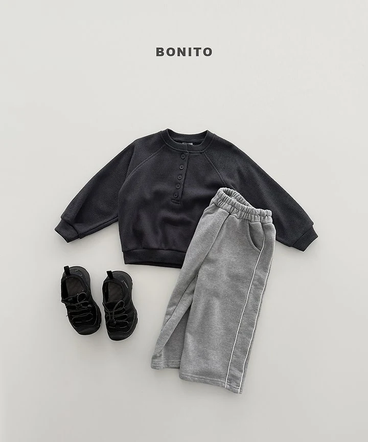 Bonito - Korean Children Fashion - #fashionkids - Henley Neck Sweatshirt - 9
