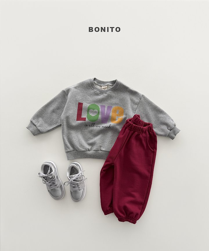 Bonito - Korean Children Fashion - #fashionkids - Love Sweatshirt - 10