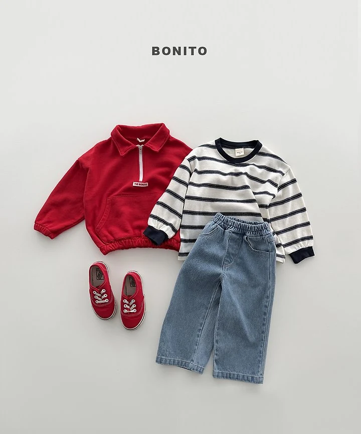 Bonito - Korean Children Fashion - #fashionkids - Collar Zip-Up Jacket - 9