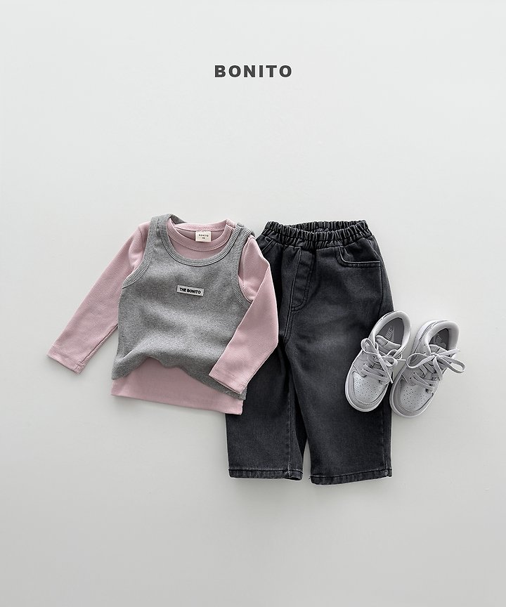 Bonito - Korean Children Fashion - #fashionkids - Color Ribbed Tee - 7