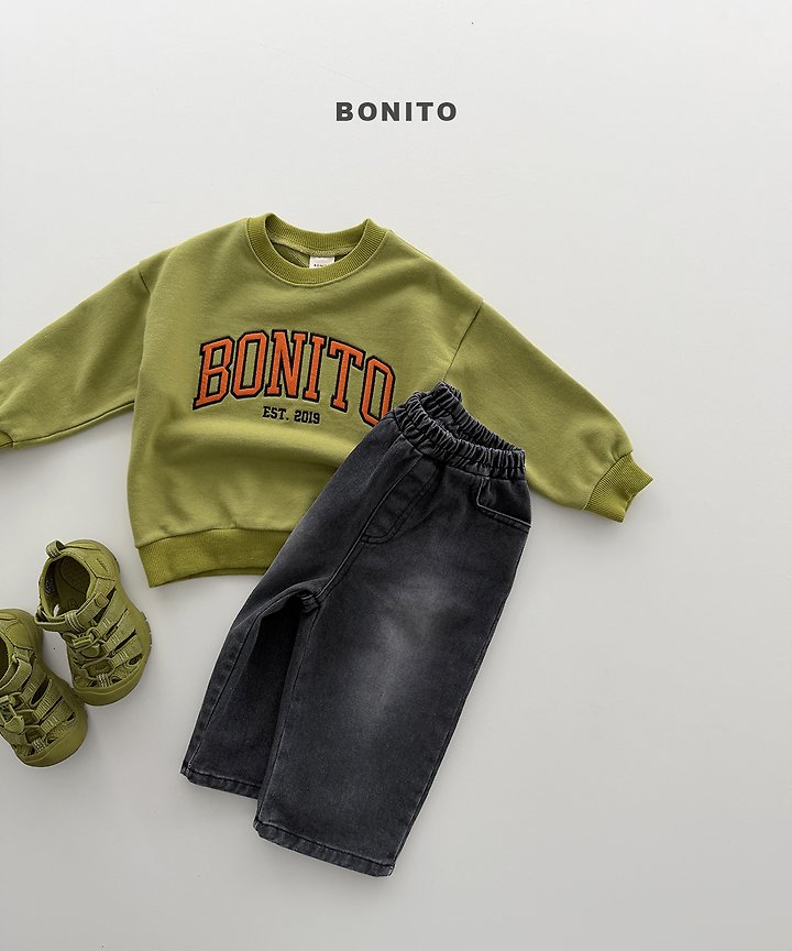 Bonito - Korean Children Fashion - #kidsshorts - Patch Embroidery Sweatshirt - 8