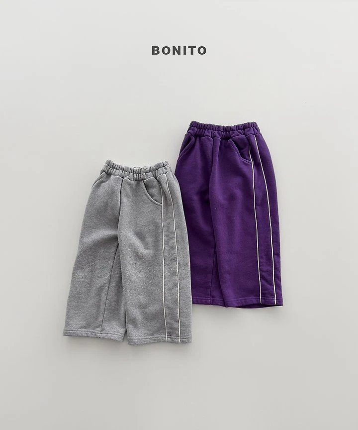 Bonito - Korean Children Fashion - #kidsshorts - Side Stripe Pants - 3