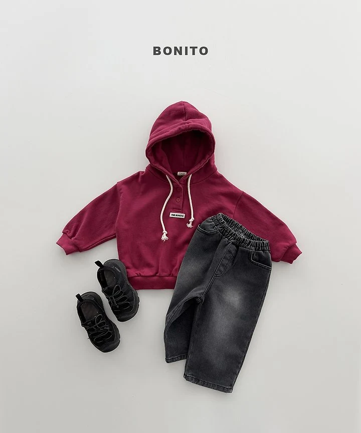 Bonito - Korean Children Fashion - #kidsshorts - Henley Hoodie - 7