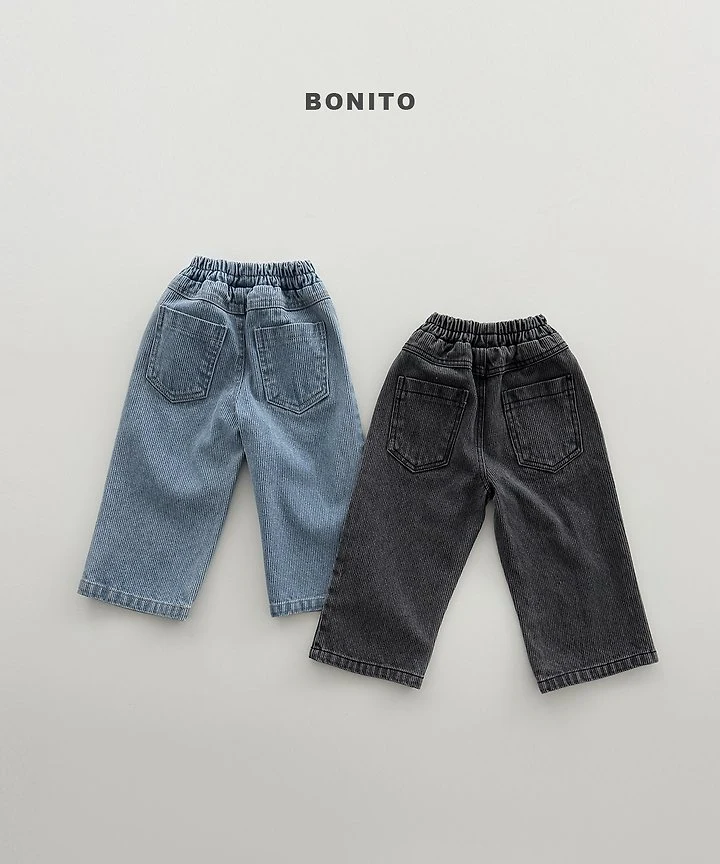 Bonito - Korean Children Fashion - #kidsshorts - Deep Indigo Denim Pants - 3