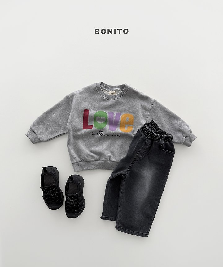 Bonito - Korean Children Fashion - #kidsstore - Love Sweatshirt - 12