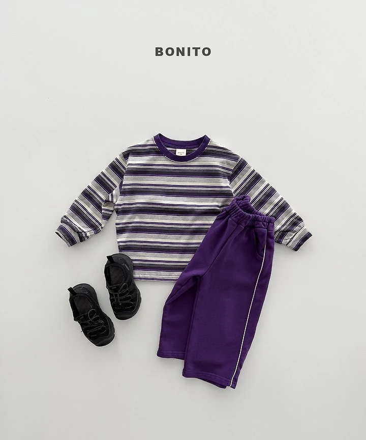 Bonito - Korean Children Fashion - #kidzfashiontrend - Side Stripe Pants - 5