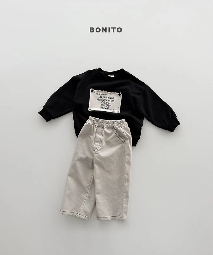 Bonito - Korean Children Fashion - #kidzfashiontrend - Remember Button Sweatshirt - 11