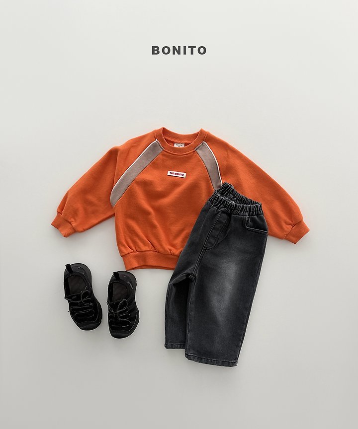 Bonito - Korean Children Fashion - #kidzfashiontrend - Contrast Raglan Sweatshirt - 5
