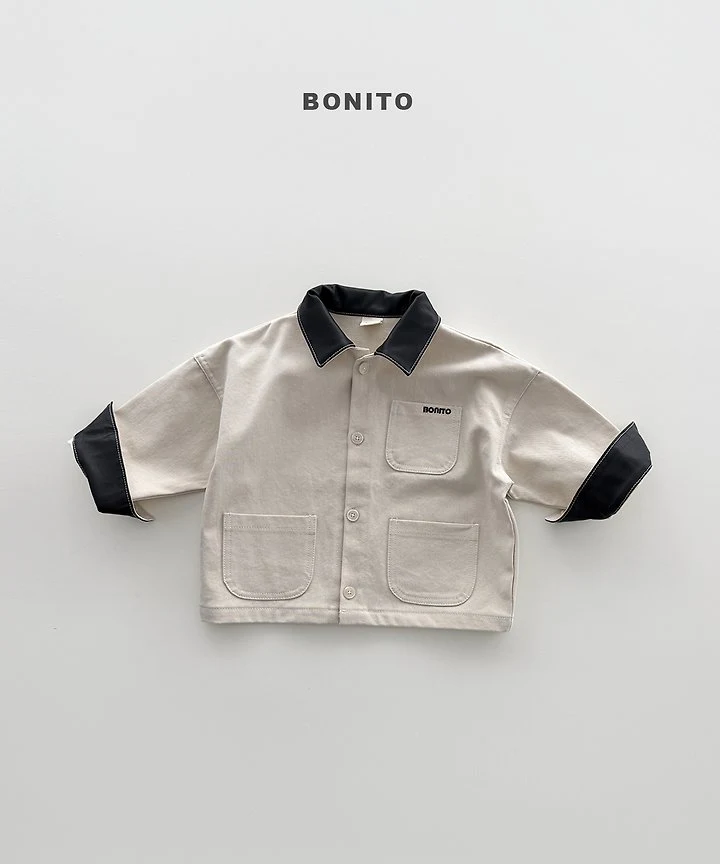 Bonito - Korean Children Fashion - #kidzfashiontrend - Leather Collar Jacket