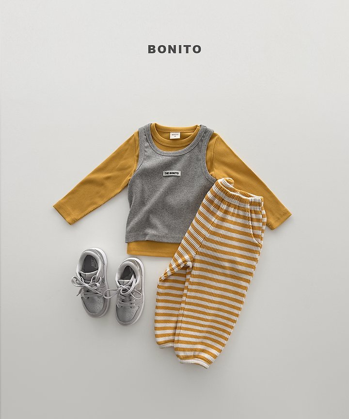 Bonito - Korean Children Fashion - #kidzfashiontrend - Ribbed Layered Sleeveless Top - 12