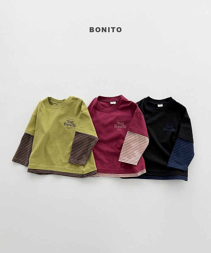 Bonito - Korean Children Fashion - #kidsstore - Layered Short Sleeve Tee - 4