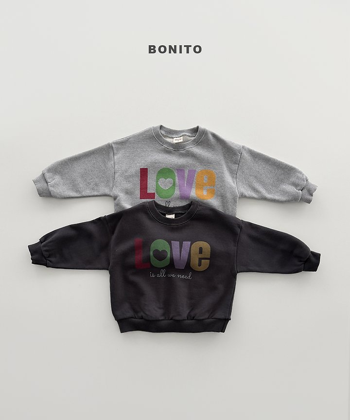 Bonito - Korean Children Fashion - #littlefashionista - Love Sweatshirt