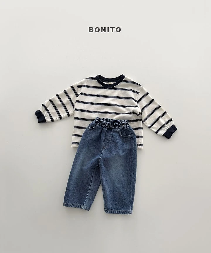 Bonito - Korean Children Fashion - #Kfashion4kids - Haru Stripe Ribbed Tee - 4