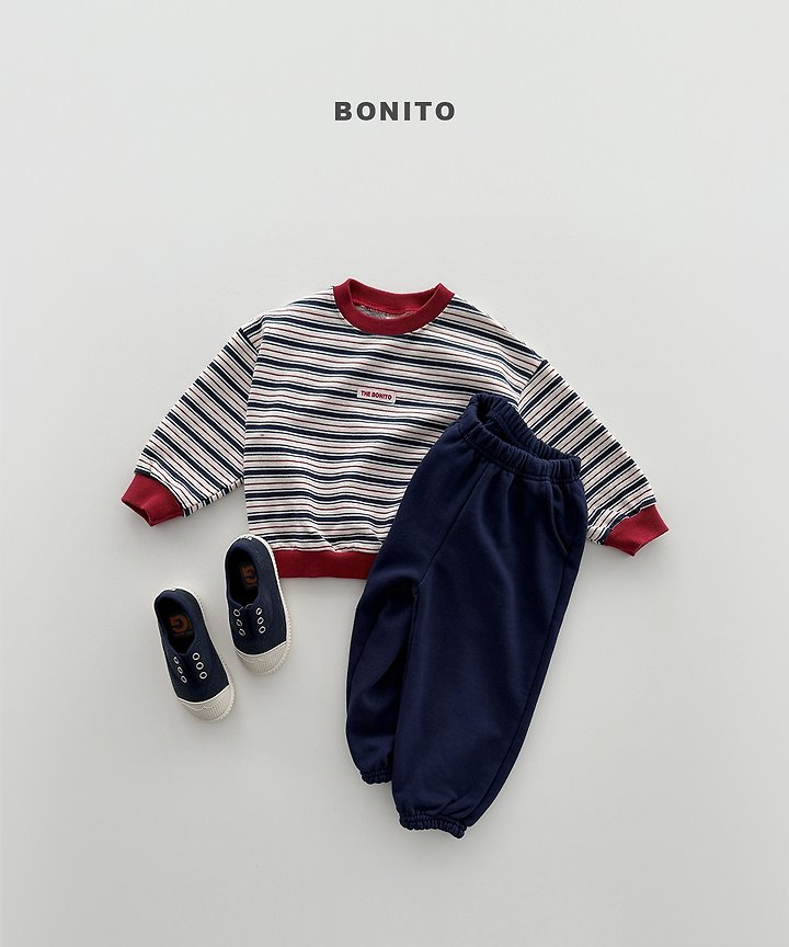 Bonito - Korean Children Fashion - #littlefashionista - Feeling Stripe Sweatshirt - 11