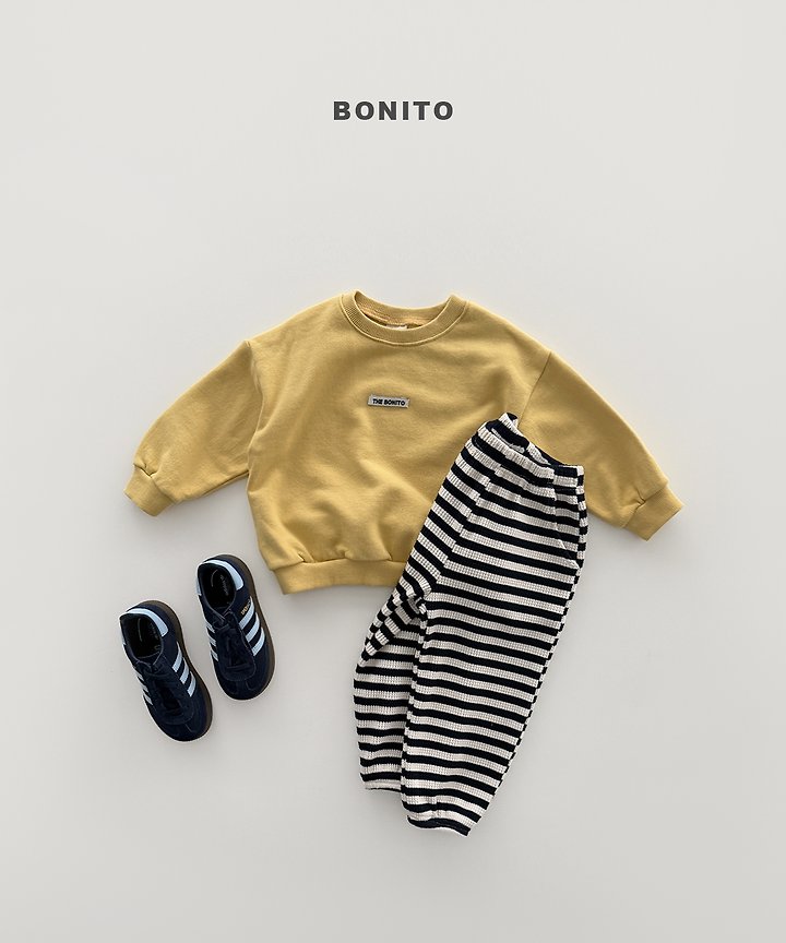 Bonito - Korean Children Fashion - #littlefashionista - Waffle Stripe Jogger Pants - 10