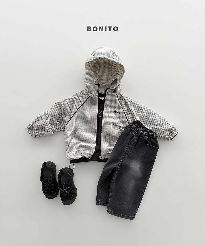 Bonito - Korean Children Fashion - #magicofchildhood - Check Stripe Windbreaker - 7