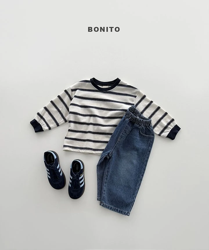 Bonito - Korean Children Fashion - #magicofchildhood - Haru Stripe Ribbed Tee - 5