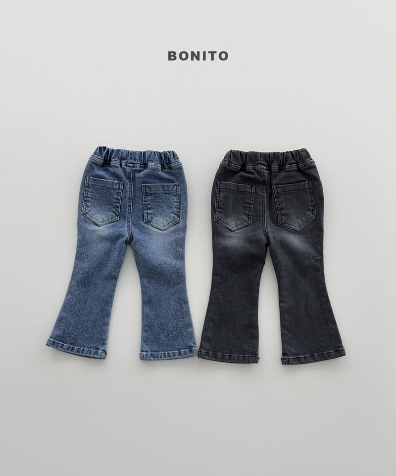 Bonito - Korean Children Fashion - #magicofchildhood - Bootcut Stretch Denim Pants - 3