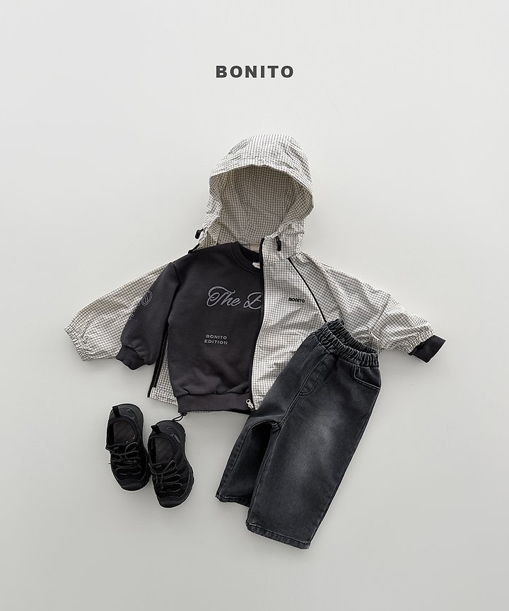 Bonito - Korean Children Fashion - #minifashionista - Check Stripe Windbreaker - 8