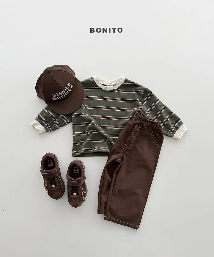 Bonito - Korean Children Fashion - #magicofchildhood - Stitch Cotton Pants - 4