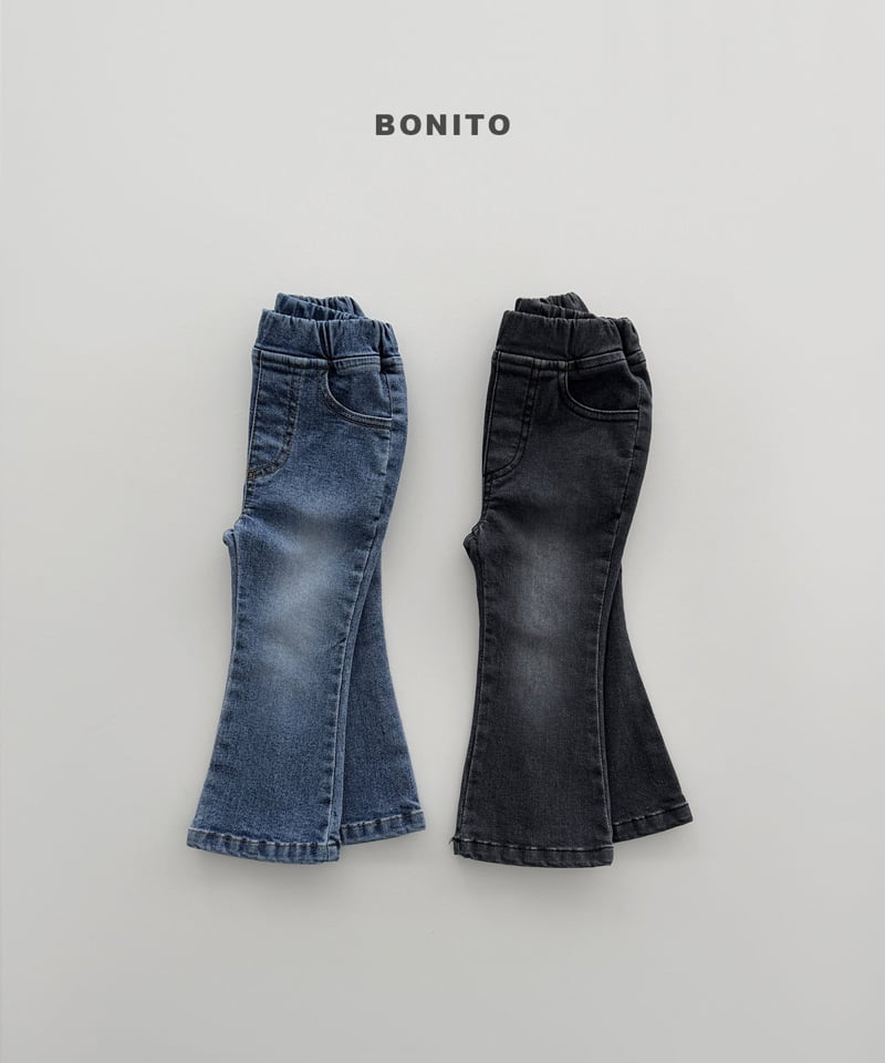 Bonito - Korean Children Fashion - #magicofchildhood - Bootcut Stretch Denim Pants - 4
