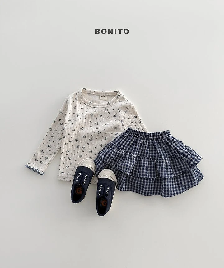 Bonito - Korean Children Fashion - #minifashionista - Check Tiered Skirt - 11