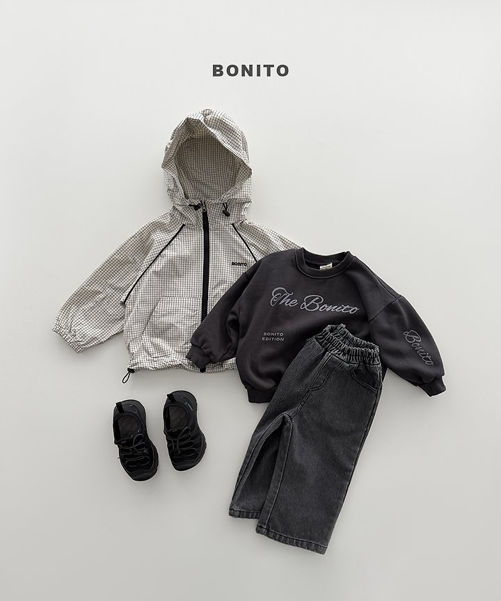 Bonito - Korean Children Fashion - #prettylittlegirls - Check Stripe Windbreaker - 9