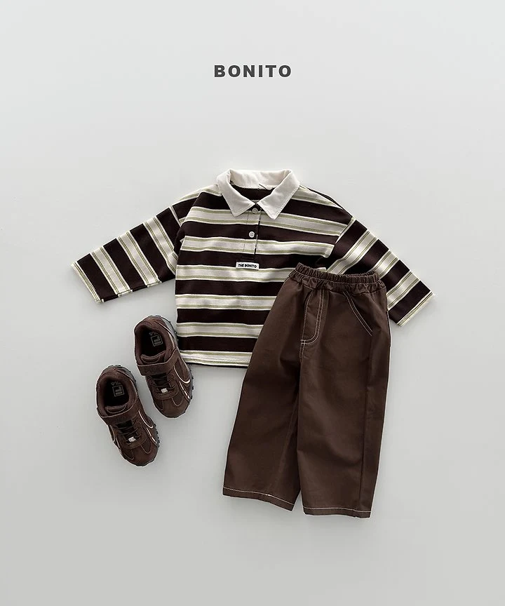Bonito - Korean Children Fashion - #prettylittlegirls - Stitch Cotton Pants - 5