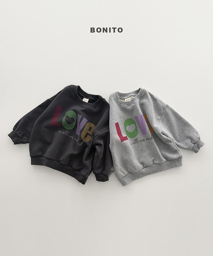 Bonito - Korean Children Fashion - #minifashionista - Love Sweatshirt - 4