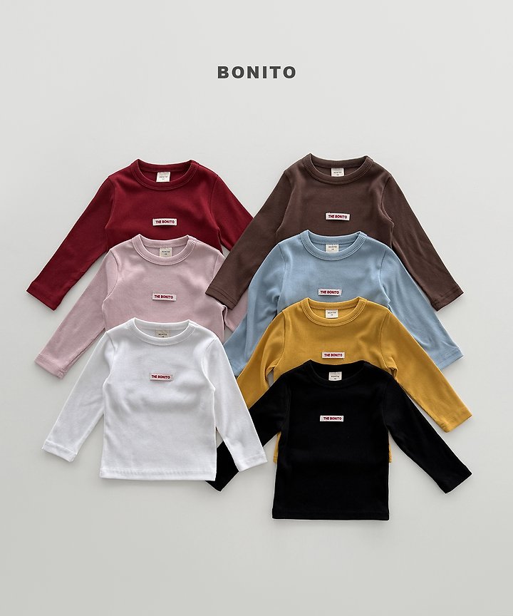 Bonito - Korean Children Fashion - #prettylittlegirls - Color Ribbed Tee