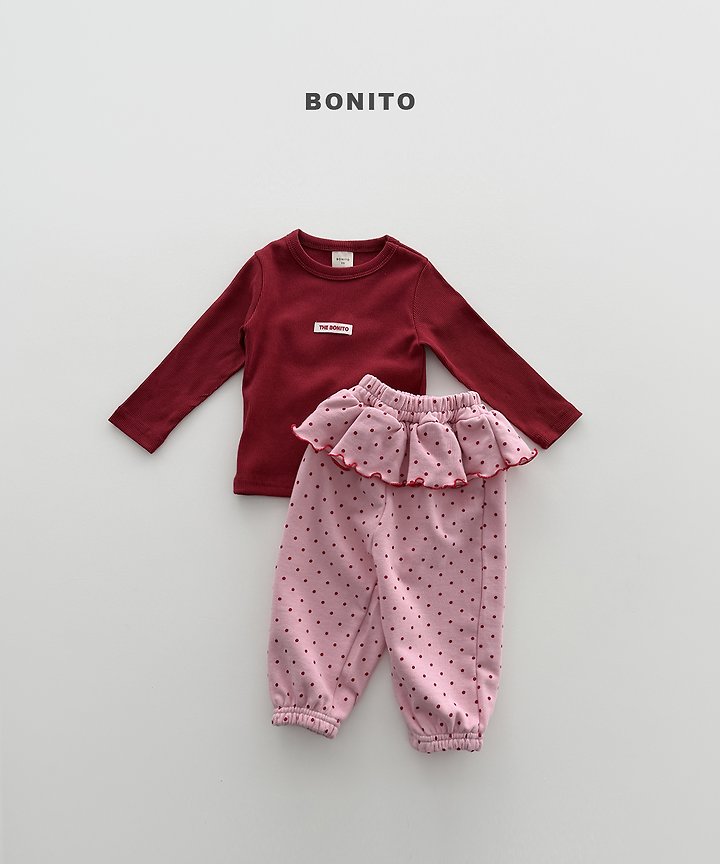Bonito - Korean Children Fashion - #prettylittlegirls - Dot Frill Jogger Pants - 7