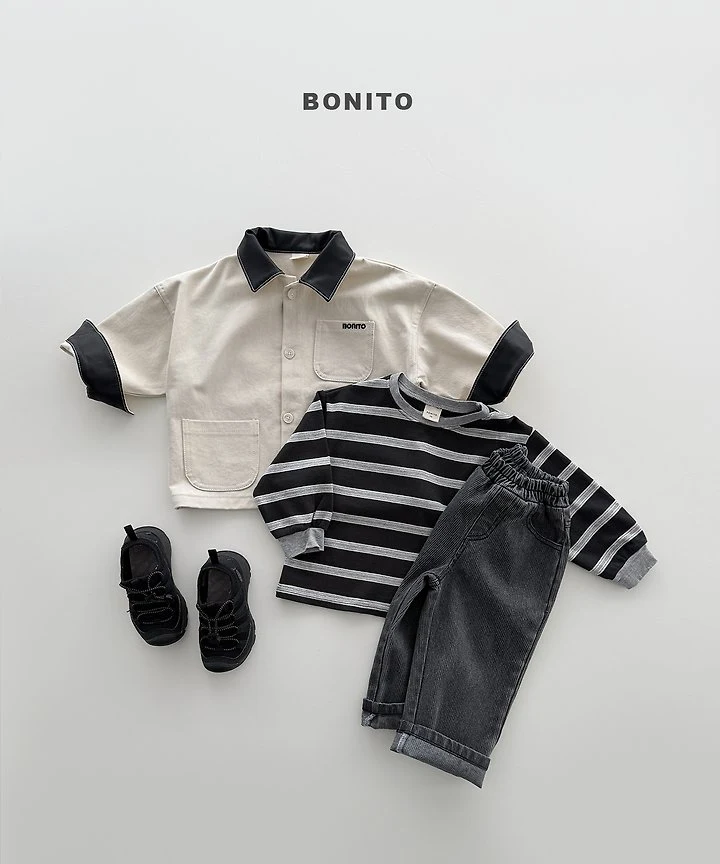 Bonito - Korean Children Fashion - #prettylittlegirls - Leather Collar Jacket - 6