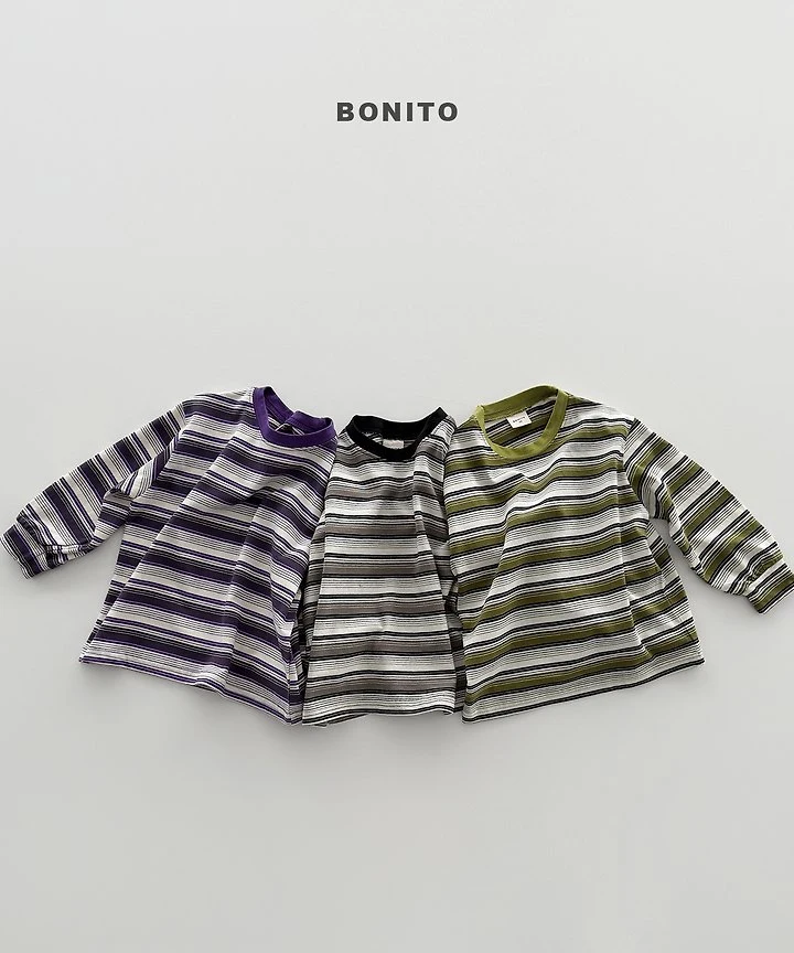 Bonito - Korean Children Fashion - #minifashionista - Track Stripe Ribbed Tee - 4
