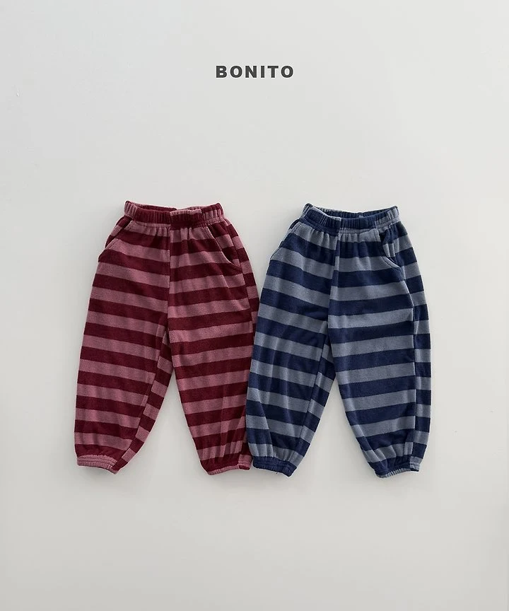 Bonito - Korean Children Fashion - #prettylittlegirls - Stripe Knit Jogger Pants
