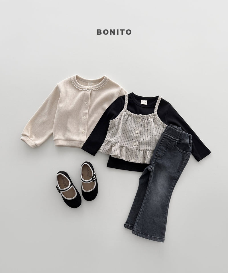 Bonito - Korean Children Fashion - #prettylittlegirls - Bootcut Stretch Denim Pants - 5
