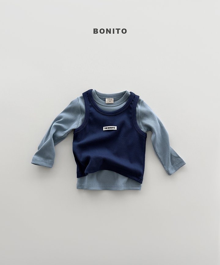Bonito - Korean Children Fashion - #prettylittlegirls - Ribbed Layered Sleeveless Top - 3