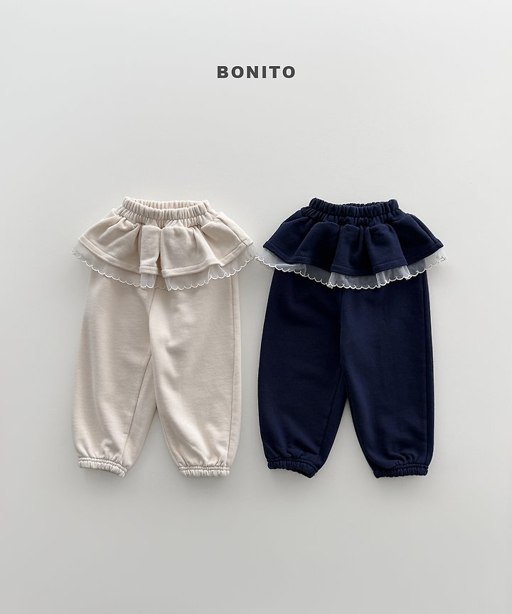 Bonito - Korean Children Fashion - #prettylittlegirls - Sharp Frill Jogger Pants
