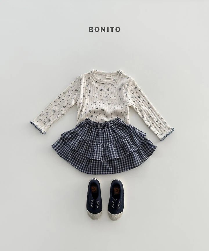 Bonito - Korean Children Fashion - #prettylittlegirls - Check Tiered Skirt - 12