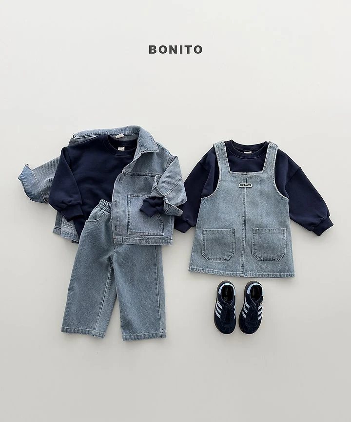 Bonito - Korean Children Fashion - #prettylittlegirls - Deep Indigo Denim Pants - 10
