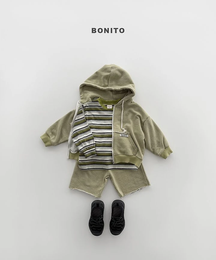 Bonito - Korean Children Fashion - #stylishchildhood - Track Stripe Ribbed Tee - 7