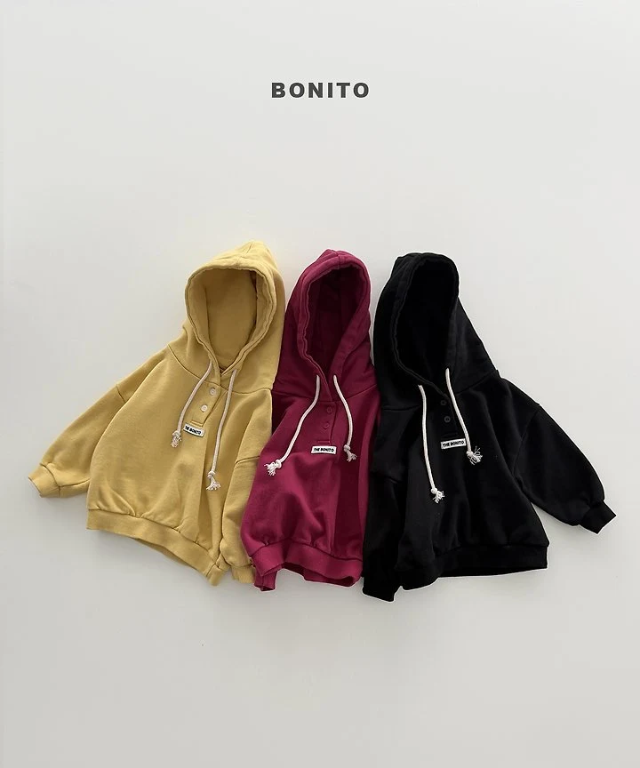 Bonito - Korean Children Fashion - #stylishchildhood - Henley Hoodie