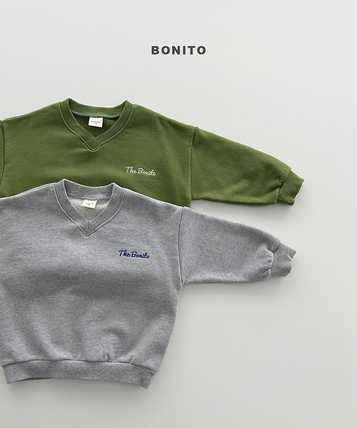 Bonito - Korean Children Fashion - #todddlerfashion - V-Neck Sweatshirt - 3