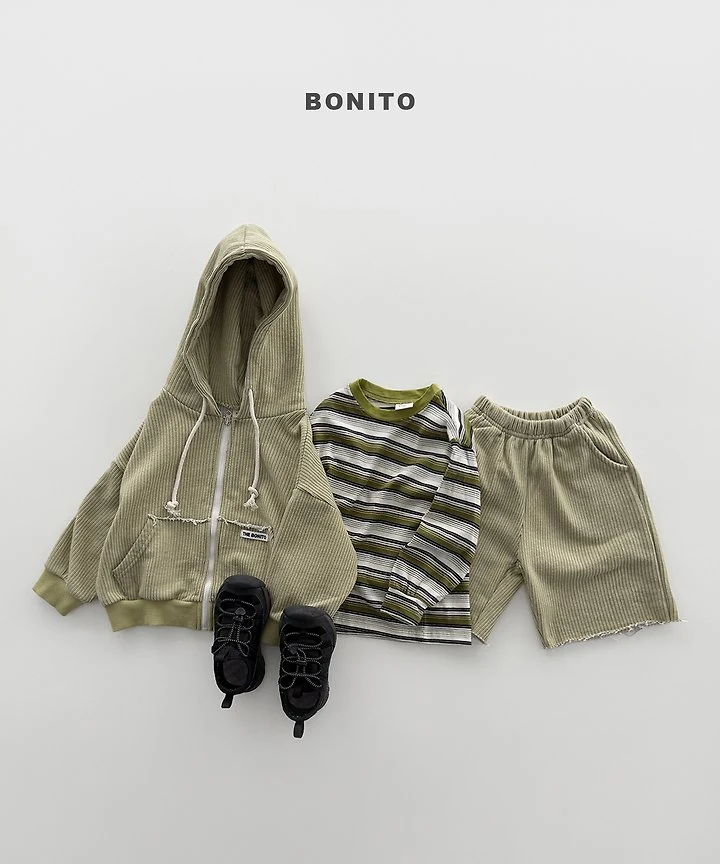 Bonito - Korean Children Fashion - #todddlerfashion - Track Stripe Ribbed Tee - 5